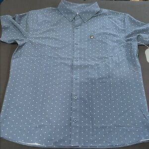 Men's Laird Blue Patterned Shirt NWT 10/10